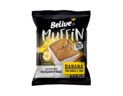 Muffin Banana com Canela e Chia Belive Zero Açúcar, Glúten e Lactose