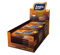 Linea Mini Chocolate Ao Leite Sem Açúcar e Sem Lactose 13g - 15 Un