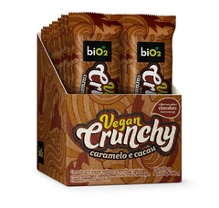 Bio2 Barra Cereais Vegan Crunchy Caramelo E Cacau 28g Cx 10 Unid