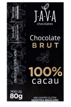 Chocolate Vegano Java 80g 100% Cacau Brut Caixa Com 6 - comprar online