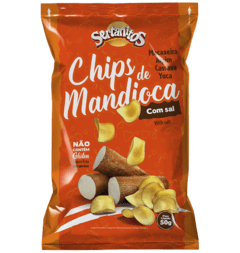 Chips de Mandioca Limão e Pimenta Jalapeña 50g Sertanitos