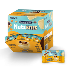 Bombom De Castanhas Nuts Bites Chocolate Branco 15g Cx 26 Un