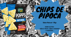 Chips de Pipoca - Popps de Manteiga Roots To Go - Hunger.Fit