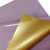Poli Perolado Dupla Face 69x69 25 Folhas Rosa Quartz Ouro