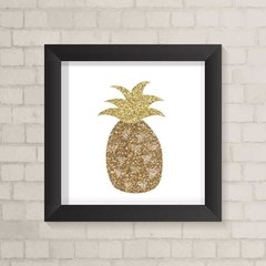 Quadro Casa Abacaxi Dourado - comprar online