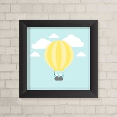 Quadro Infantil Balão Amarelo - comprar online