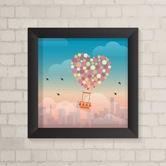 Quadro Infantil Balão e Passarinhos - comprar online