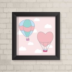 Quadro Infantil Balões Menina - comprar online