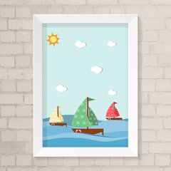 Quadro Infantil Barcos