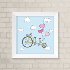 Quadro Infantil Bicicleta e Balões