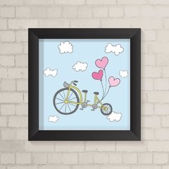 Quadro Infantil Bicicleta e Balões - comprar online