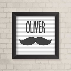 Quadro com Nome Bigode - comprar online