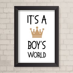 Quadro Infantil Boys World - comprar online