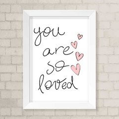 Quadro Infantil So Loved Menina