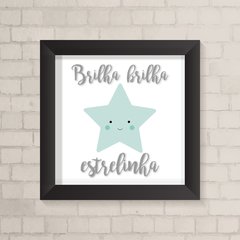 Quadro Infantil Brilha Brilha Estrelinha Verde - comprar online