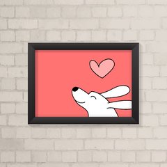 Quadro Infantil Cachorrinho Menina - comprar online