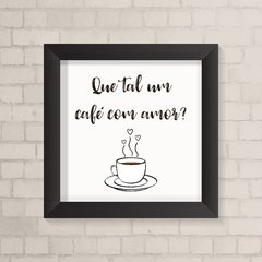 Quadro Casa Café com Amor - comprar online