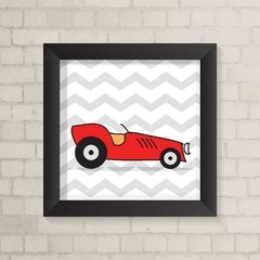 Quadro Infantil Carro Vermelho - comprar online