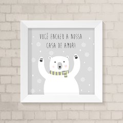 Quadro Infantil Casa de Amor