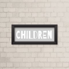 Quadro Infantil Children - comprar online