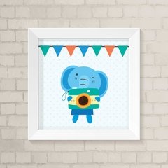 Quadro Infantil Click Elefante