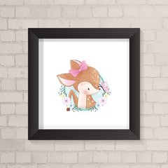 Quadro Infantil Bambi Aquarela - comprar online