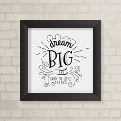 Quadro Infantil Dream Big Minimalista - comprar online