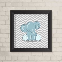 Quadro Infantil Elefante Chevron - comprar online