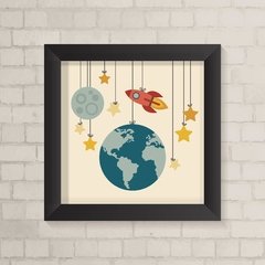 Quadro Infantil Espaço - comprar online