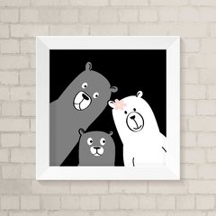 Quadro Infantil Família Urso