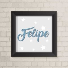 Quadro com Nome Estrelas Menino - comprar online