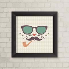 Quadro Casa Gato Vintage - comprar online