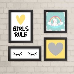 Kit de Quadros Girls Rule - comprar online