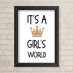 Quadro Infantil Girls World - comprar online