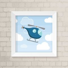 Quadro Infantil Helicóptero