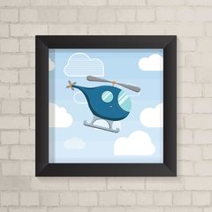 Quadro Infantil Helicóptero - comprar online