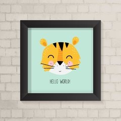 Quadro Infantil Hello World - comprar online