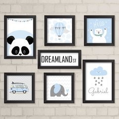Kit de Quadros Dreamland Menino - comprar online