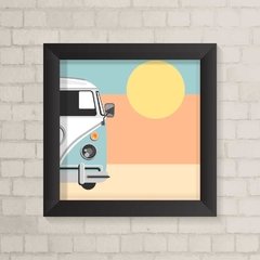 Quadro Casa Kombi Vintage - comprar online