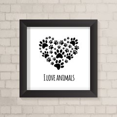 Quadro Casa Love Animals - comprar online