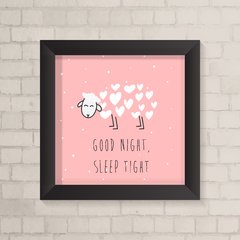 Quadro Infantil Ovelhinha Good Night - comprar online