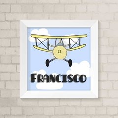 Quadro com Nome Avião