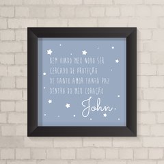 Quadro com Nome Estrelas Menino - comprar online