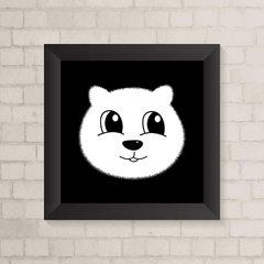 Quadro Infantil Bolinha Preto e Branco - comprar online