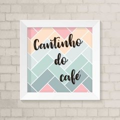 Quadro Casa Cantinho do Café Colorido