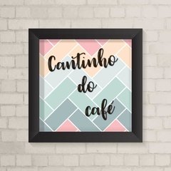 Quadro Casa Cantinho do Café Colorido - comprar online