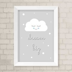 Quadro Infantil Dream Big Nuvem