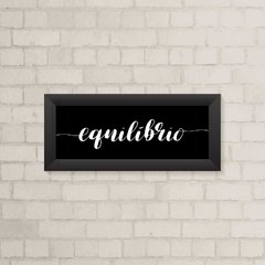 Quadro Casa Equilíbrio fundo Preto - comprar online