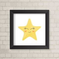 Quadro Infantil Estrela Aquarela - comprar online