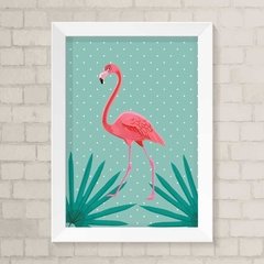 Quadro Casa Flamingo